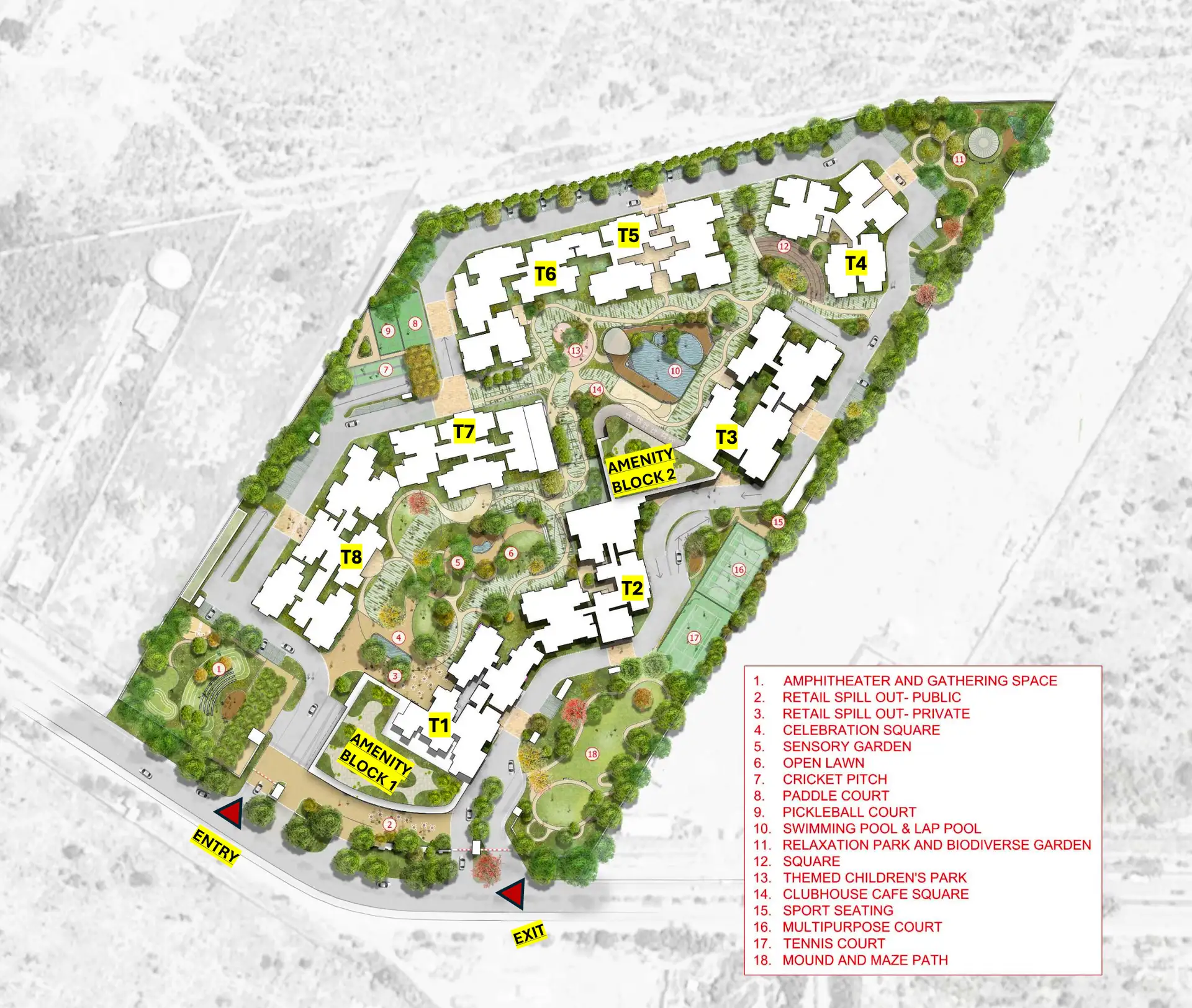 Nikoo Homes 9 Alpine Bhartiya Garden Hill Master Plan Image