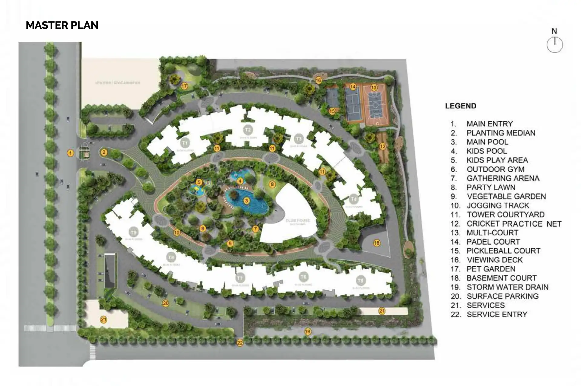 Prestige Parklane Master Plan Image