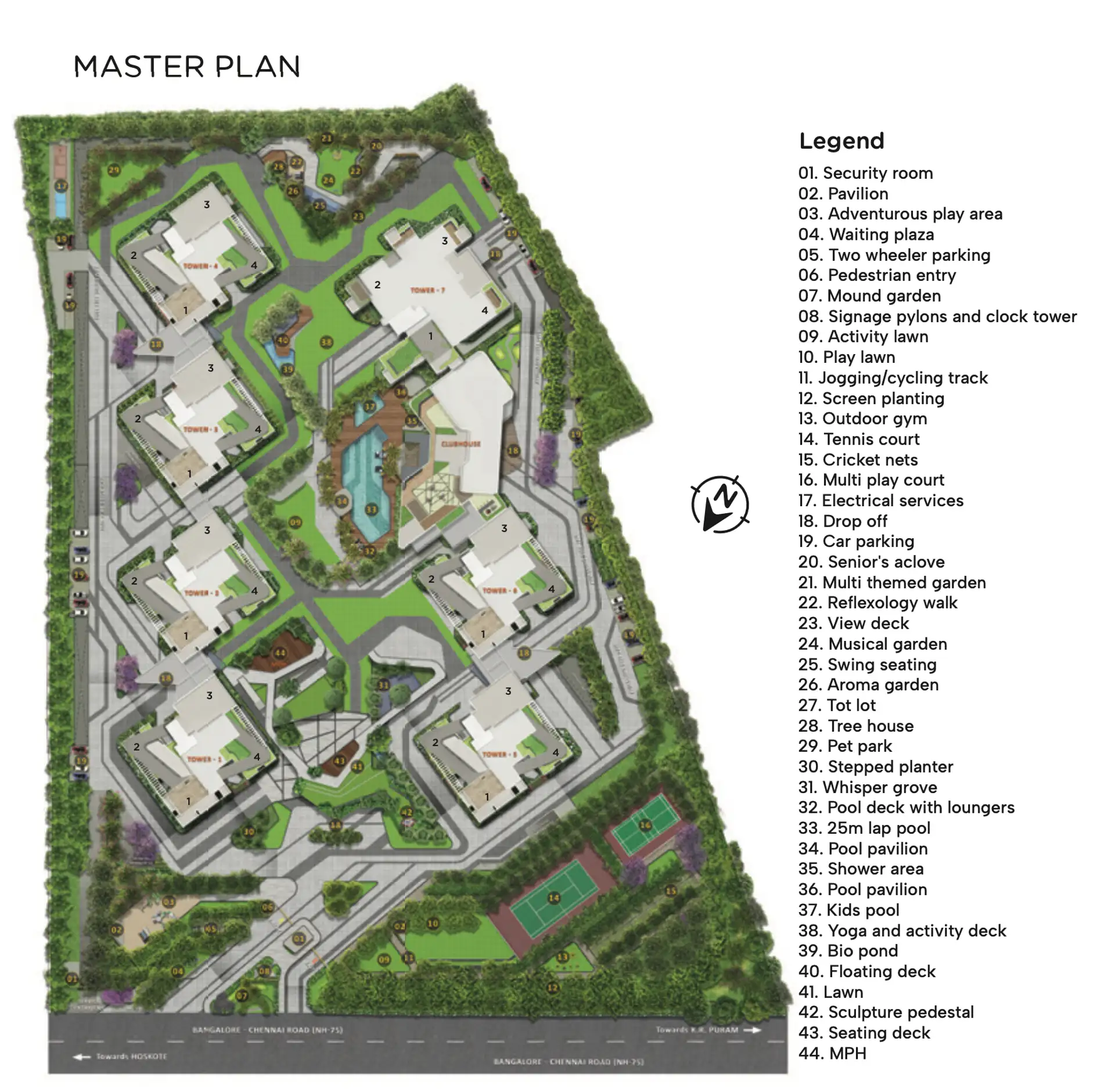 Sattva Aangane - Phase 1 Master Plan Image