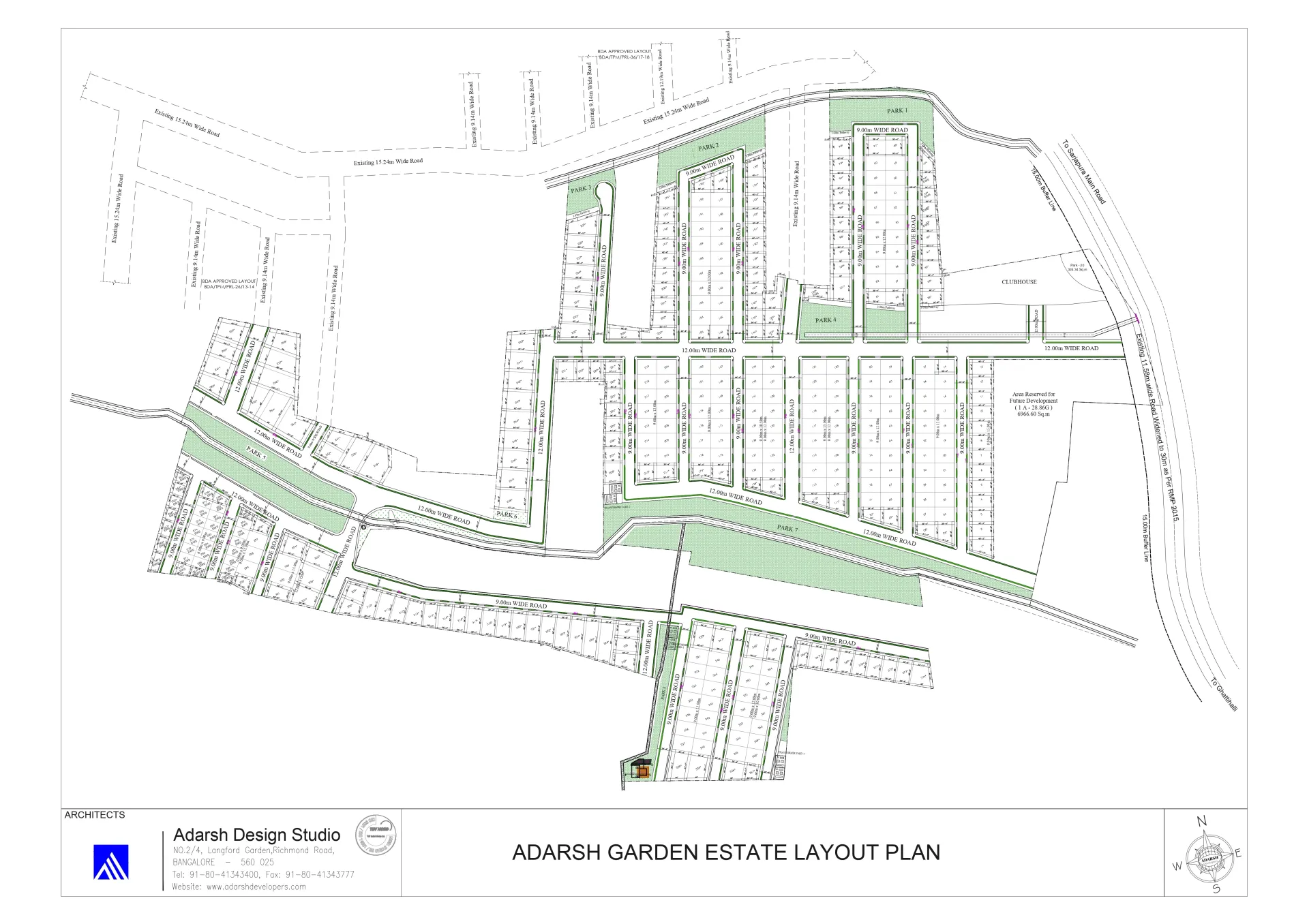Adarsh Garden Estate Master Plan Image