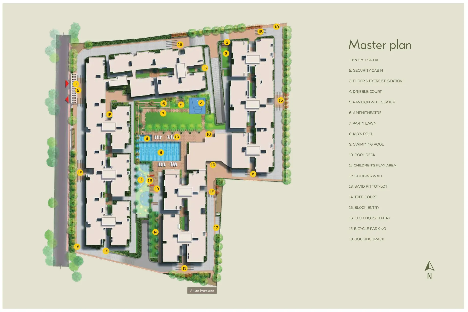 Adarsh Pinecourt Master Plan Image