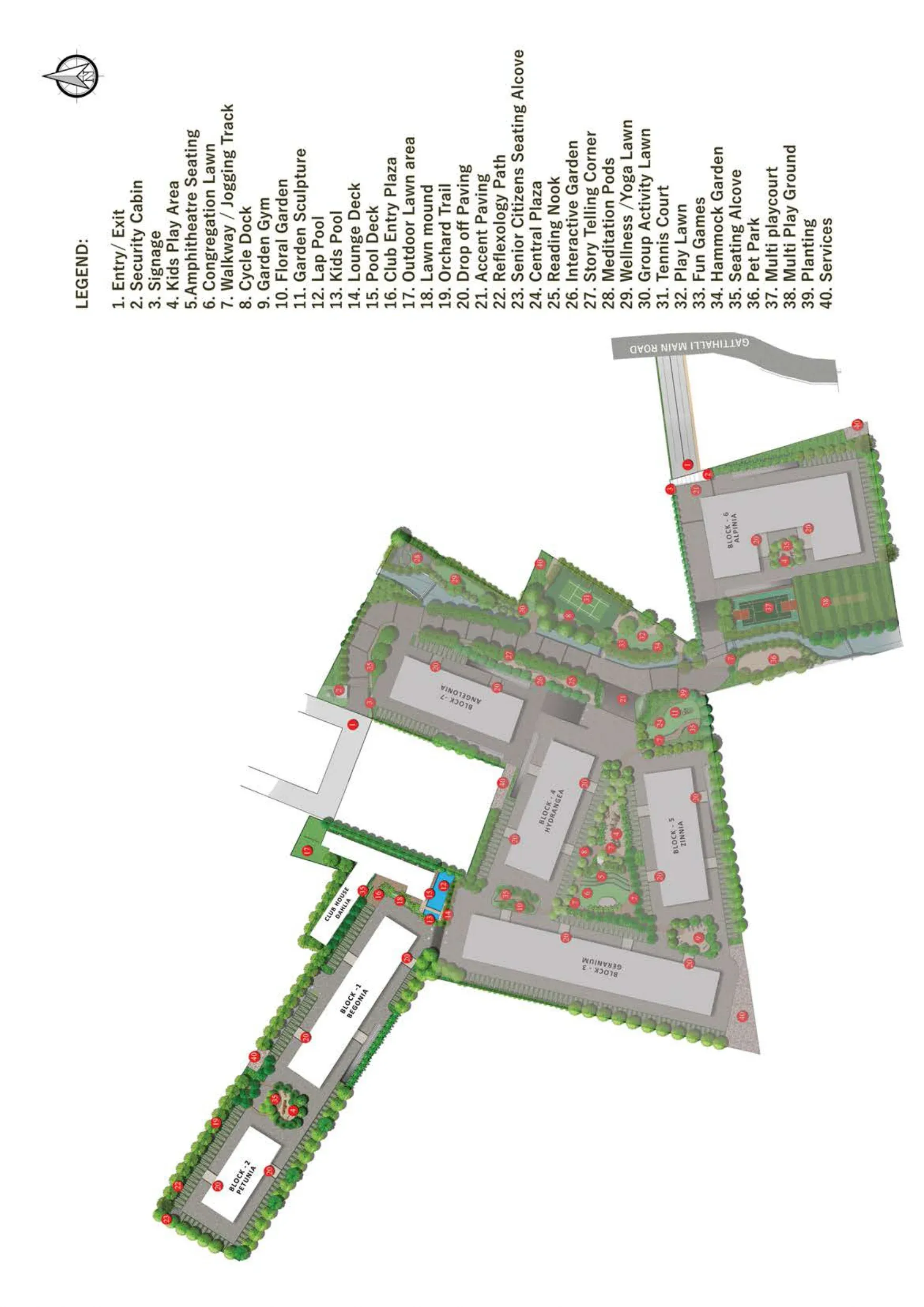 Adarsh Tropica Phase 1 Master Plan Image
