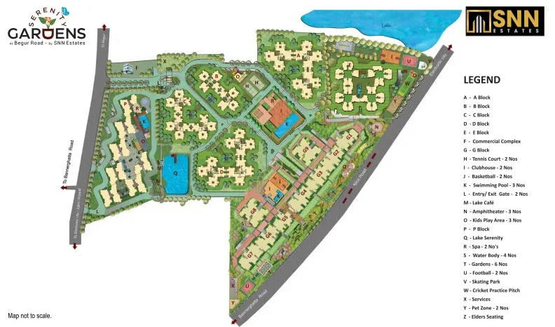 SNN Raj Serenity Gardens Master Plan Image