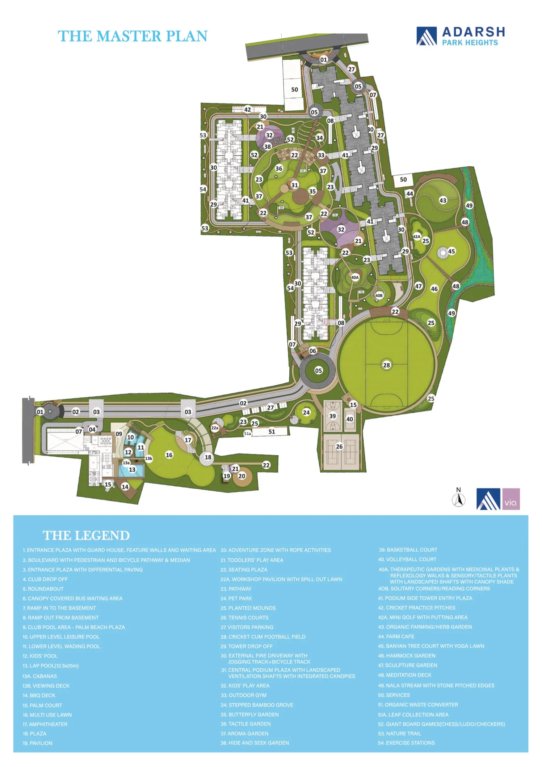 Adarsh Park Heights Master Plan Image
