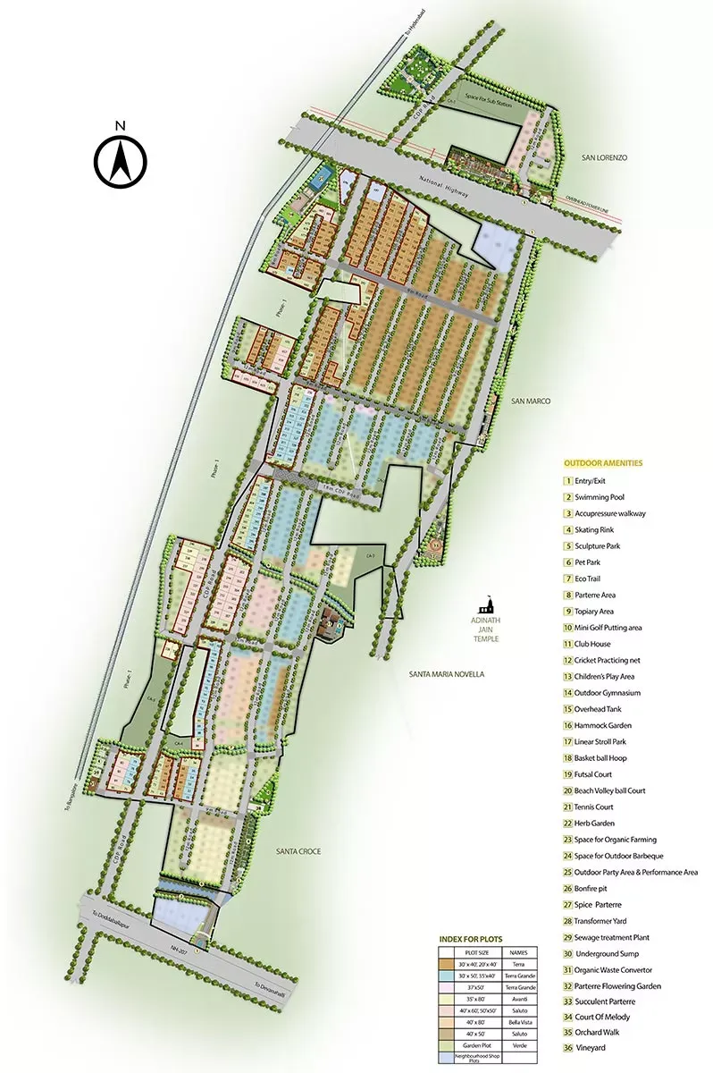 Purva Tivoli hills Master Plan Image