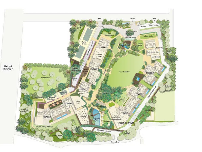 Embassy Lake Terraces Master Plan Image