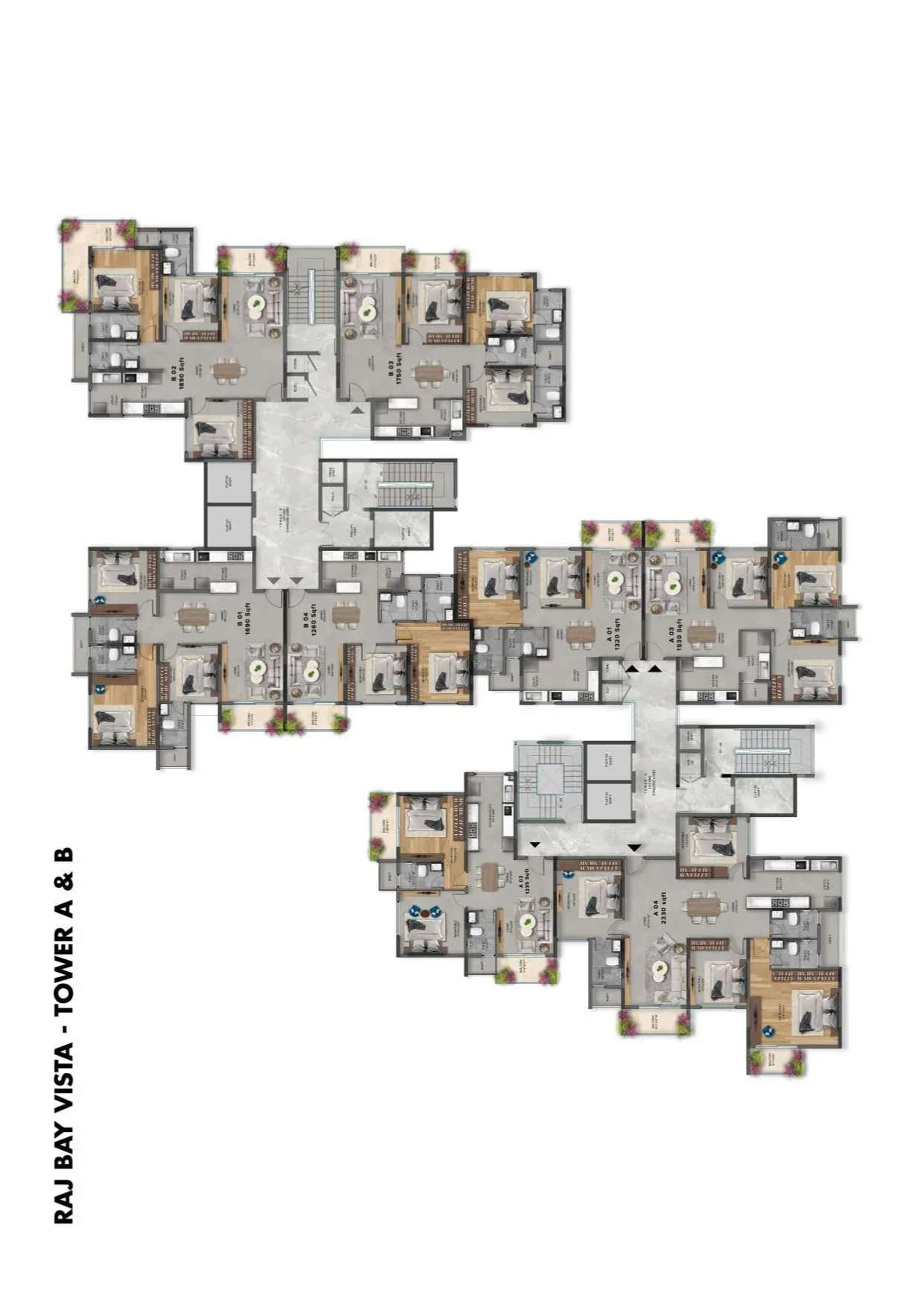 SNN Raj Bay Vista Master Plan Image