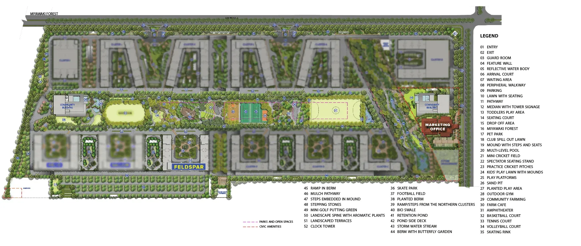 Feldspar at Brigade El Dorado Master Plan Image