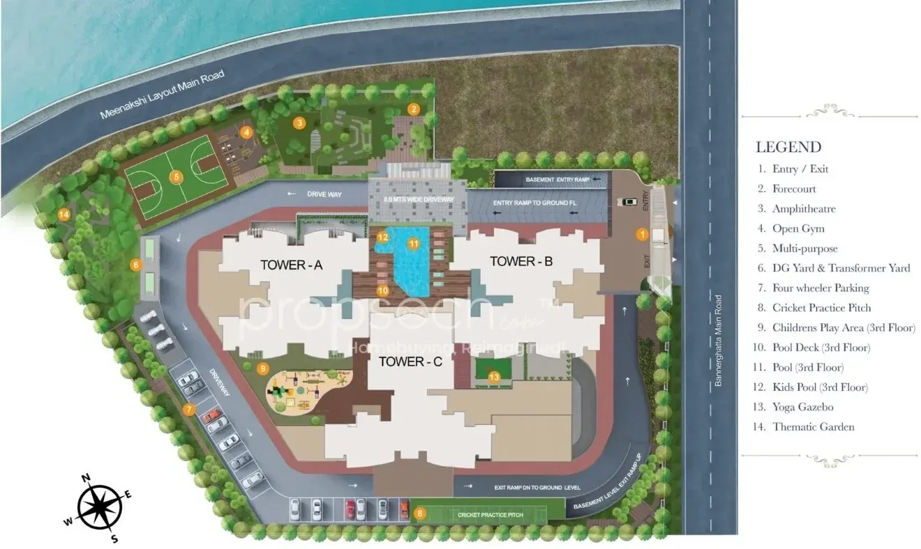 Sattva Aqua Vista Master Plan Image
