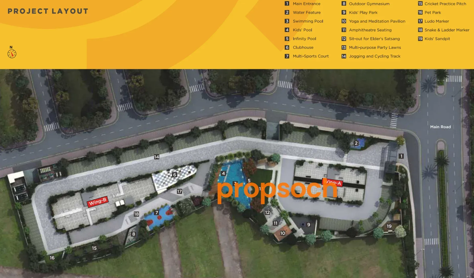 Kumar Prospera Master Plan Image
