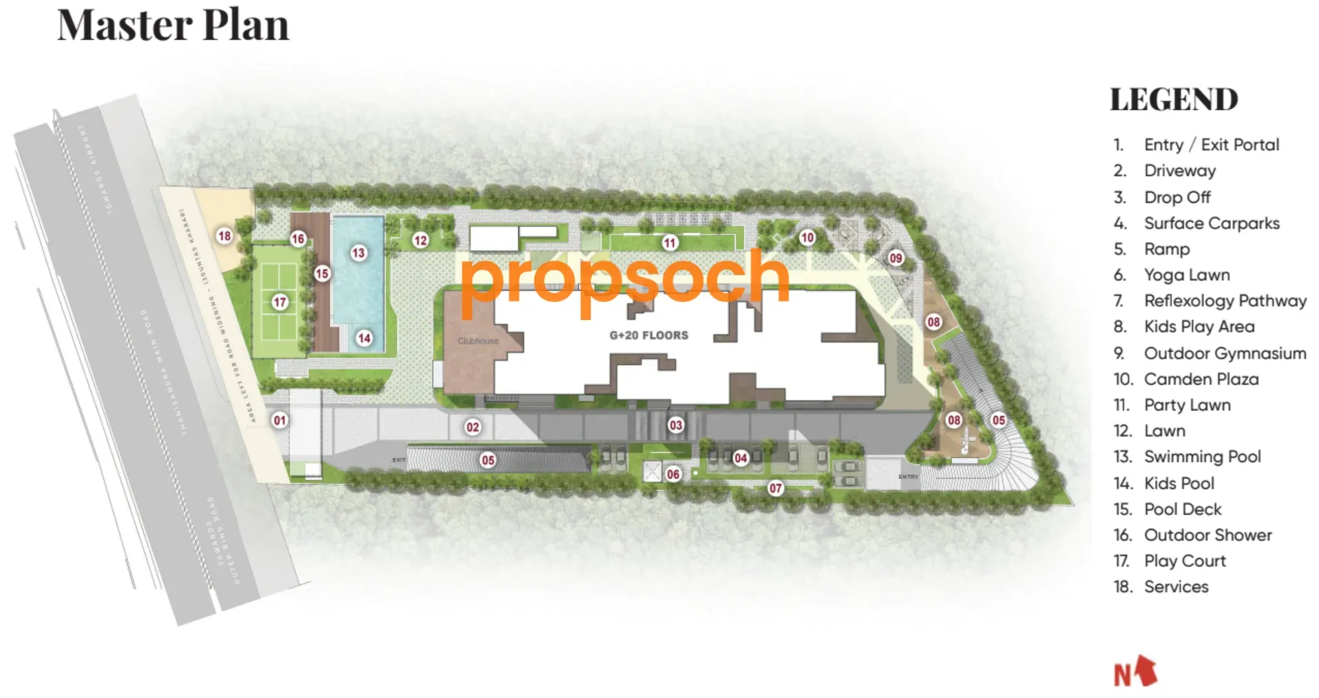 Prestige Camden Gardens Master Plan Image