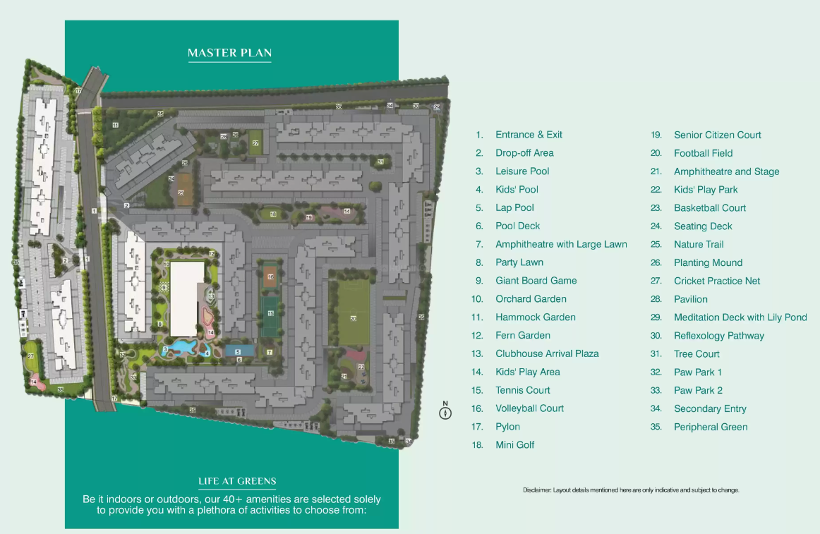 Adarsh Greens Phase 1  Master Plan Image