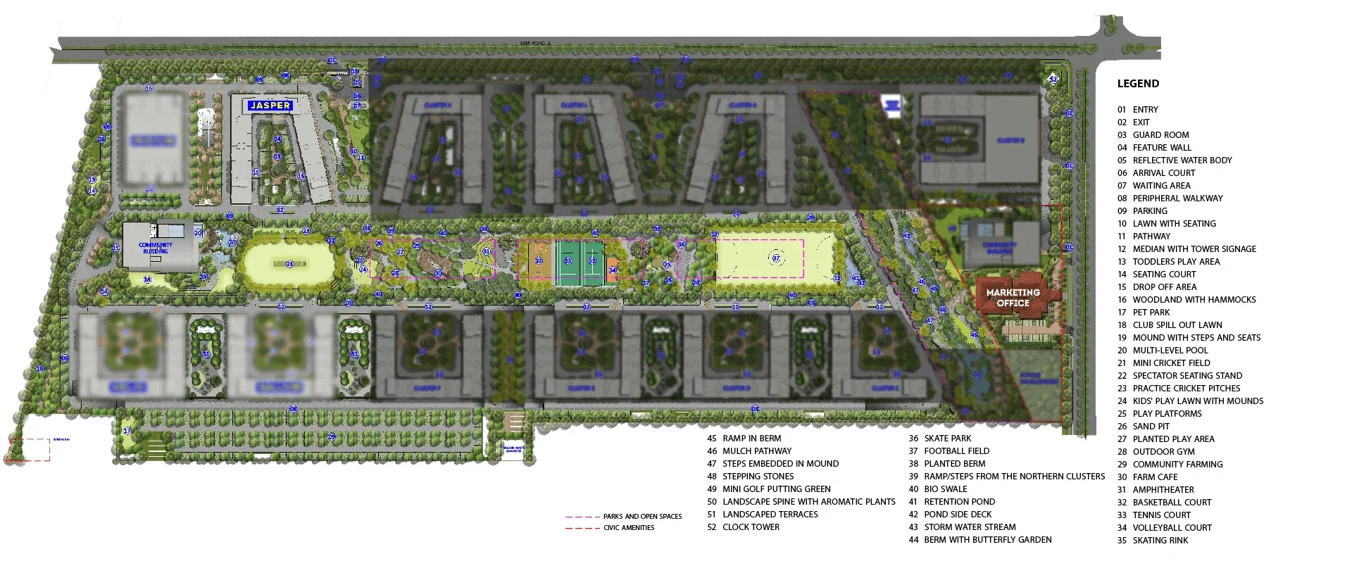 Jasper and Iridium at Brigade El Dorado Master Plan Image