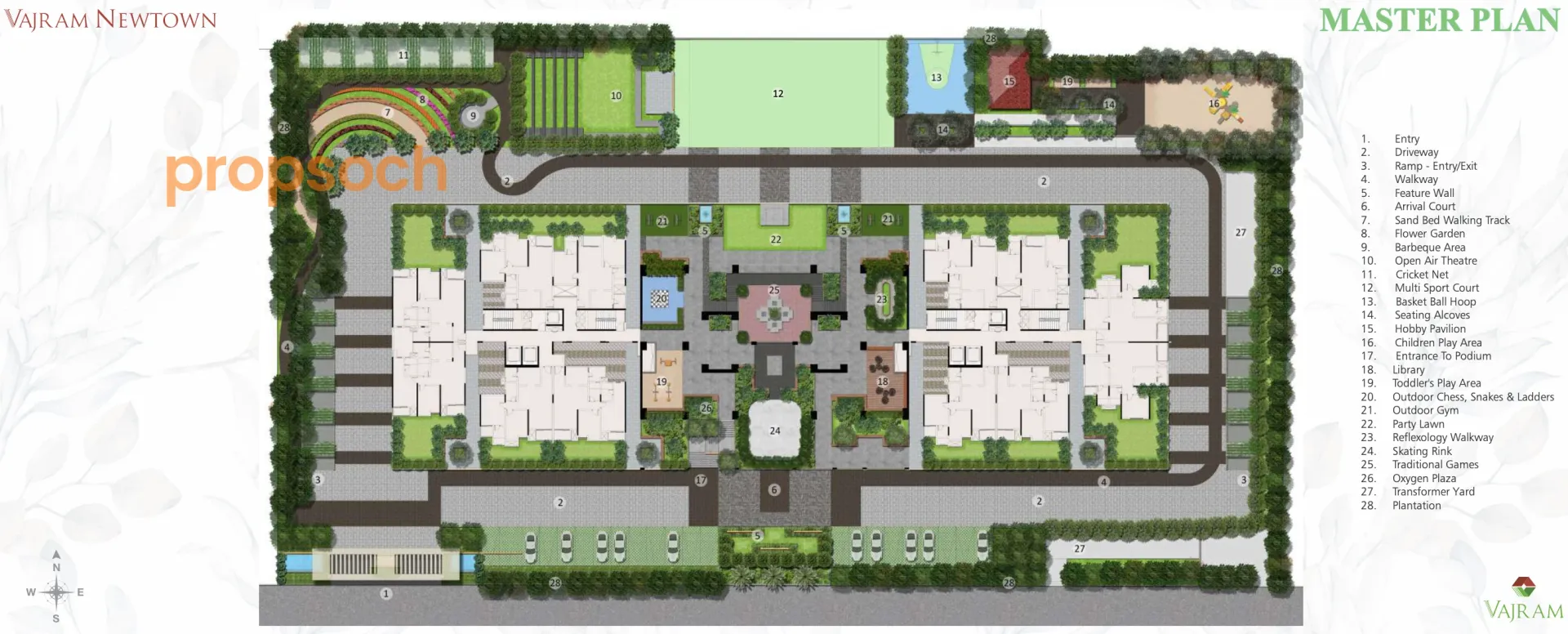 Vajram Newtown Phase 2 Master Plan Image
