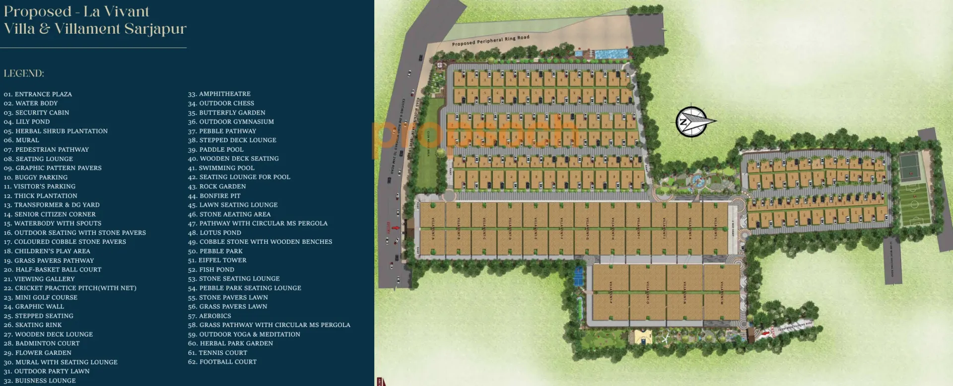 Atco La Vivant Villas Master Plan Image