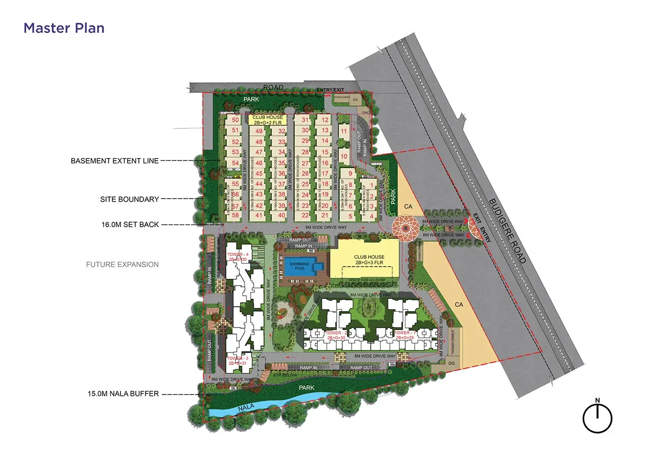 Sattva Songbird - Row Houses Master Plan Image