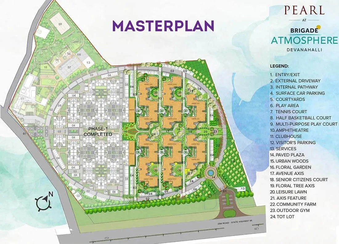 Pearl at Brigade Atmosphere Master Plan Image