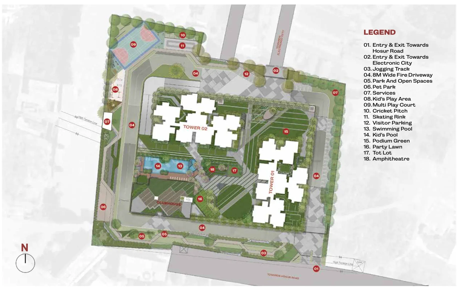 Prestige Suncrest Master Plan Image