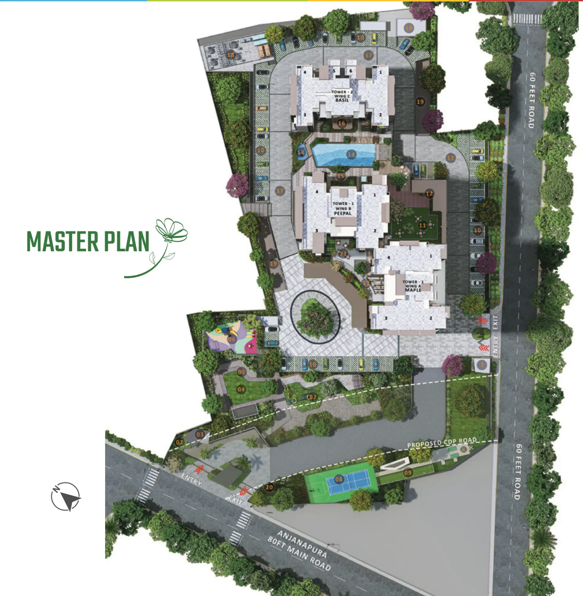 Sattva Forest Ridge Master Plan Image