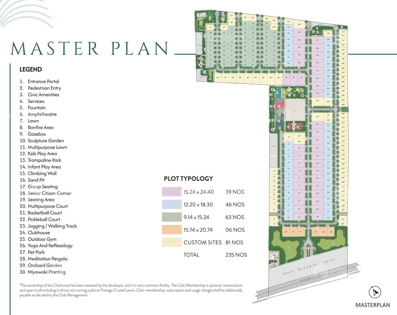 Prestige Crystal Lawns Master Plan Image