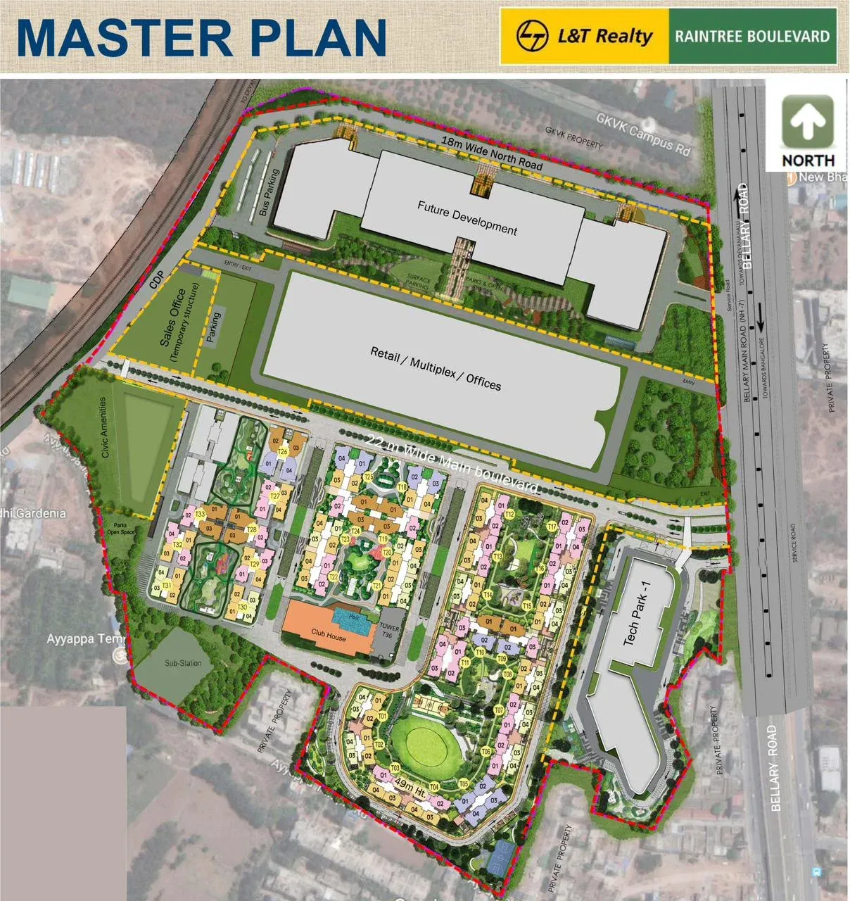 Olivia at Raintree Boulevard Cluster 7 Master Plan Image