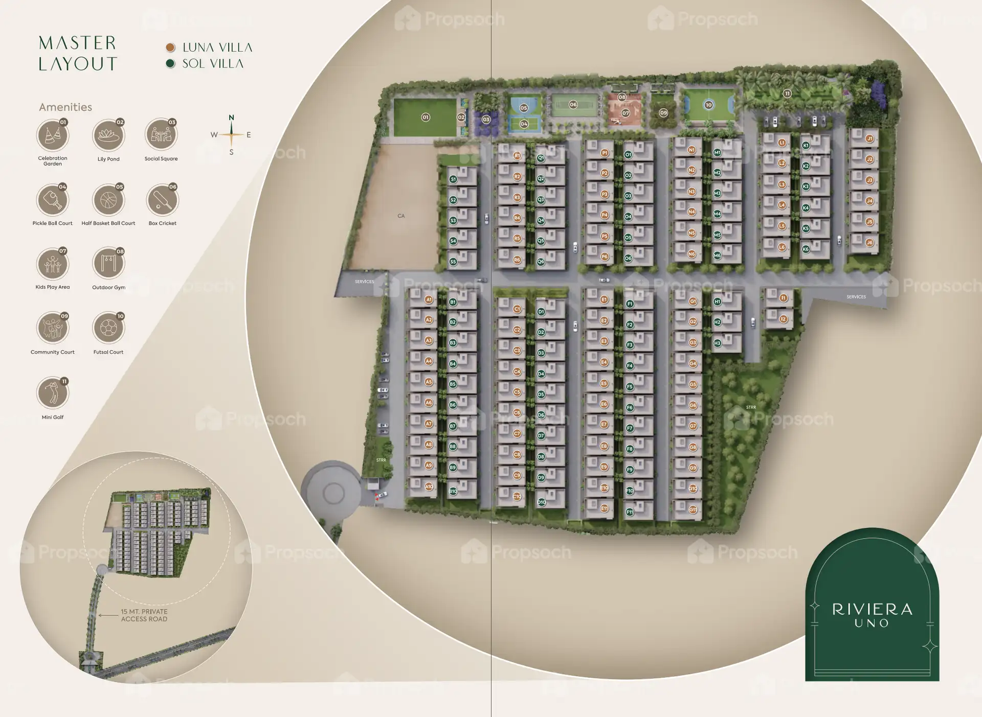 Riviera Uno Master Plan Image