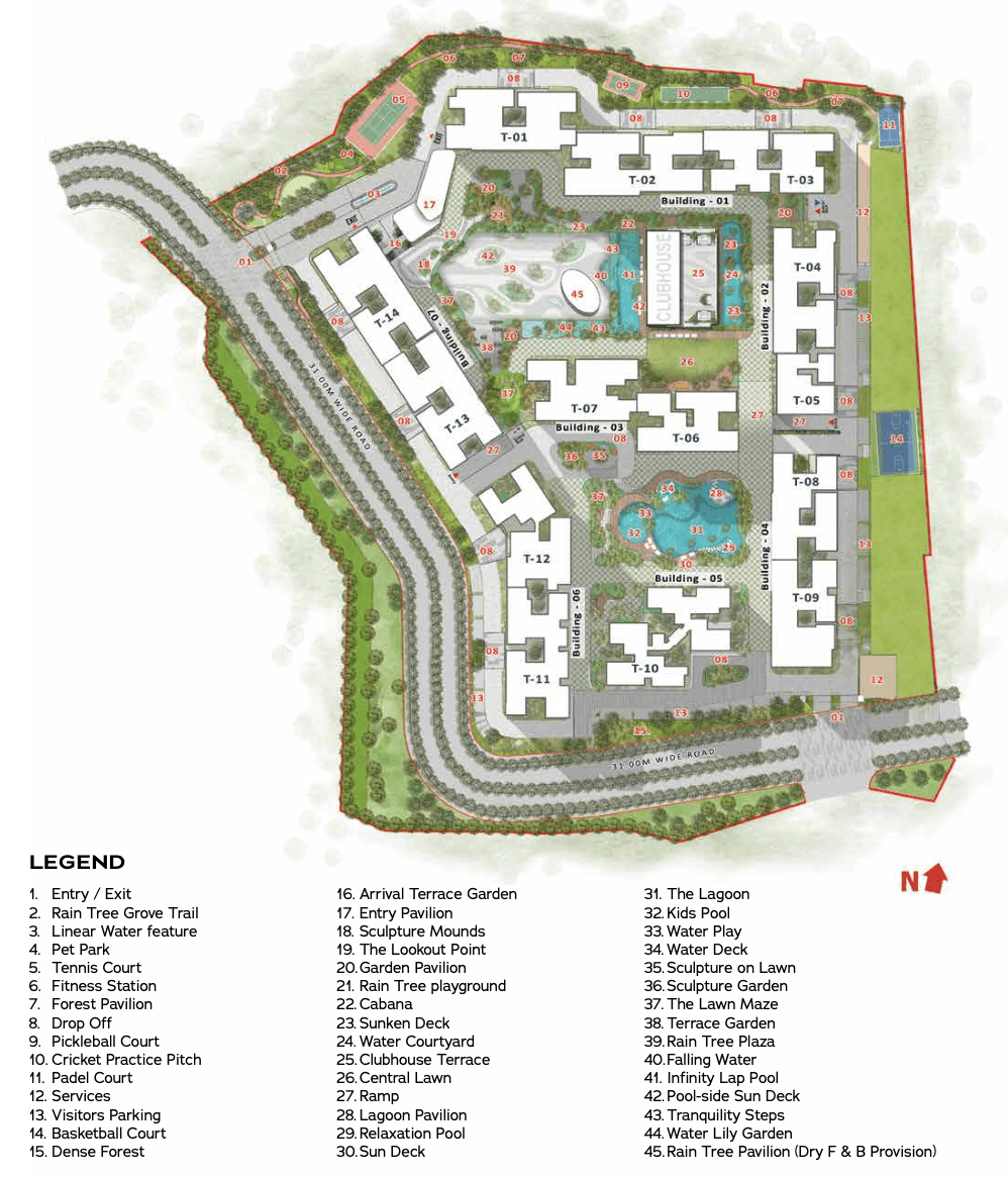 Evergreen @ Prestige Raintree Park Master Plan Image