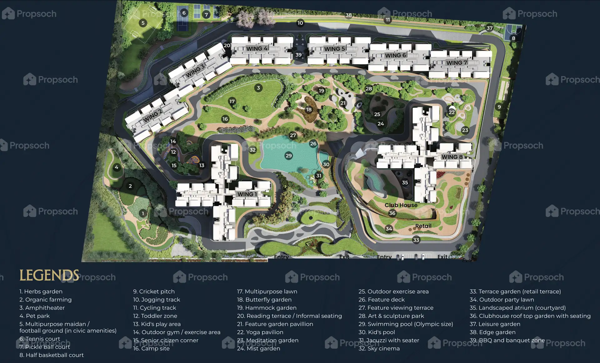 Northern Lights By Puravankara Kvn Master Plan Image