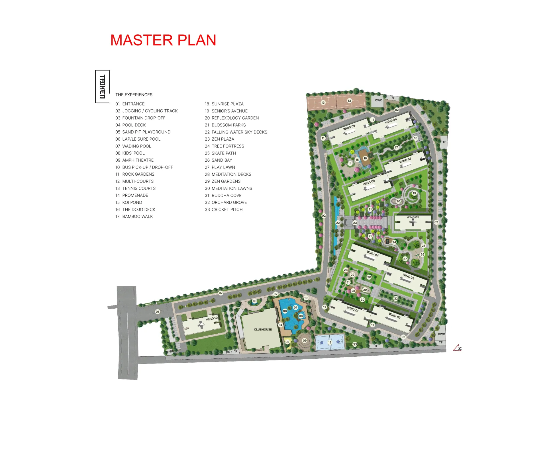 Sobha Dream Gardens Phase 4 – Wing 1 and 2 Master Plan Image