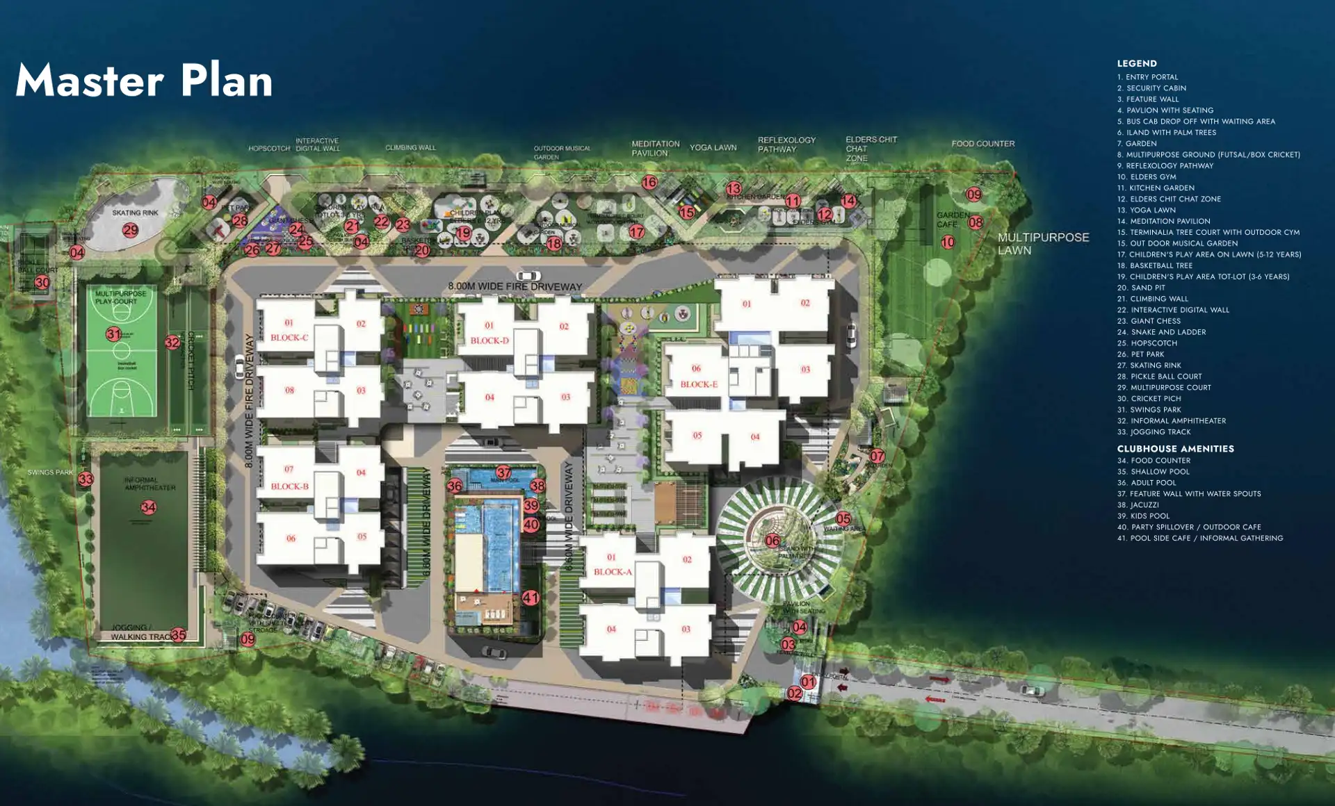 Amrutha Lake Vista Master Plan Image