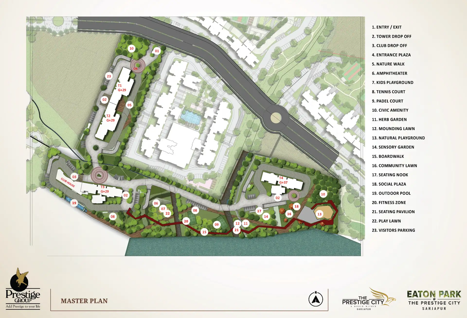 Eaton Park @ The Prestige City Master Plan Image