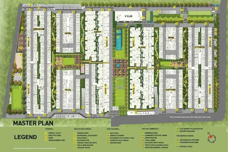 Vaishnavi Serene Master Plan Image