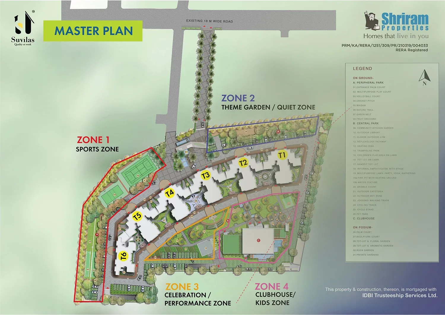 Shriram Suvilas Palms Master Plan Image