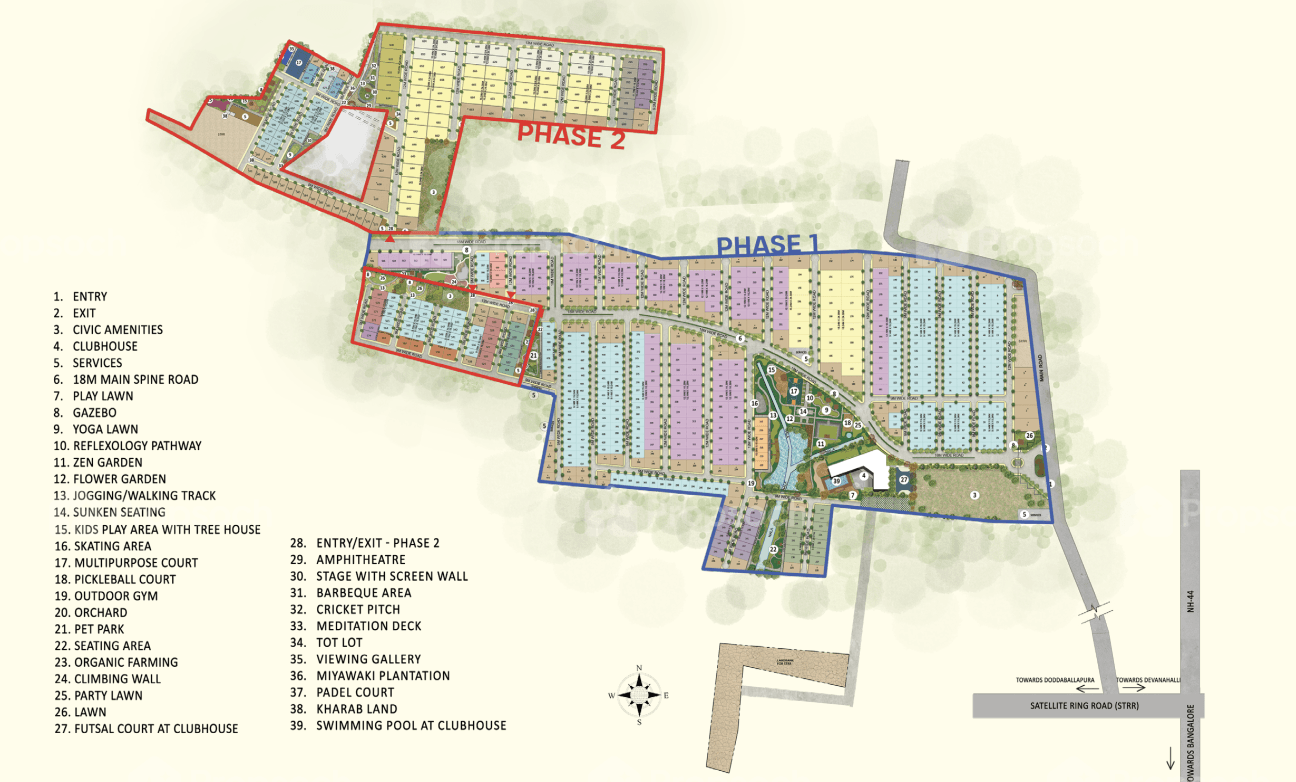 Prestige Gardenia Phase 2 Master Plan Image