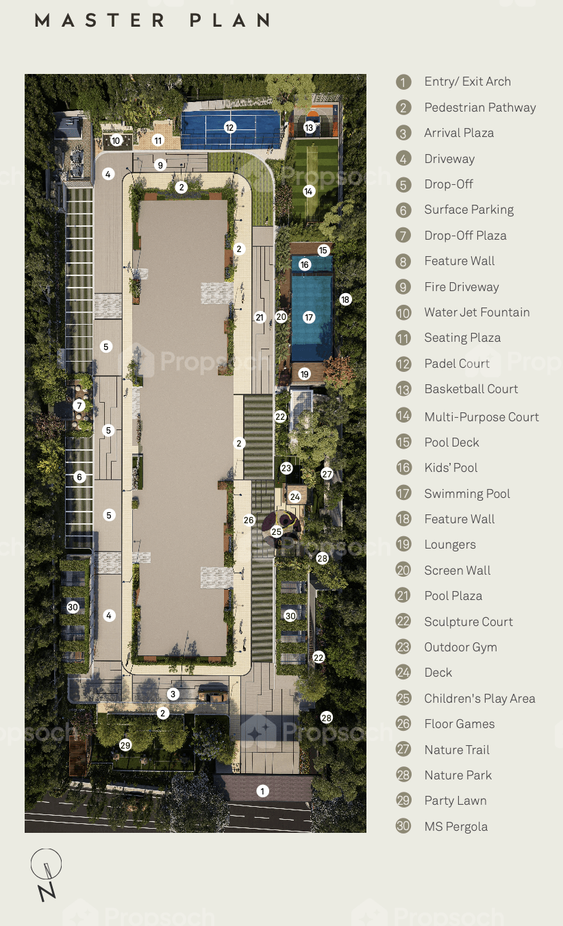 Kumar Platina Master Plan Image