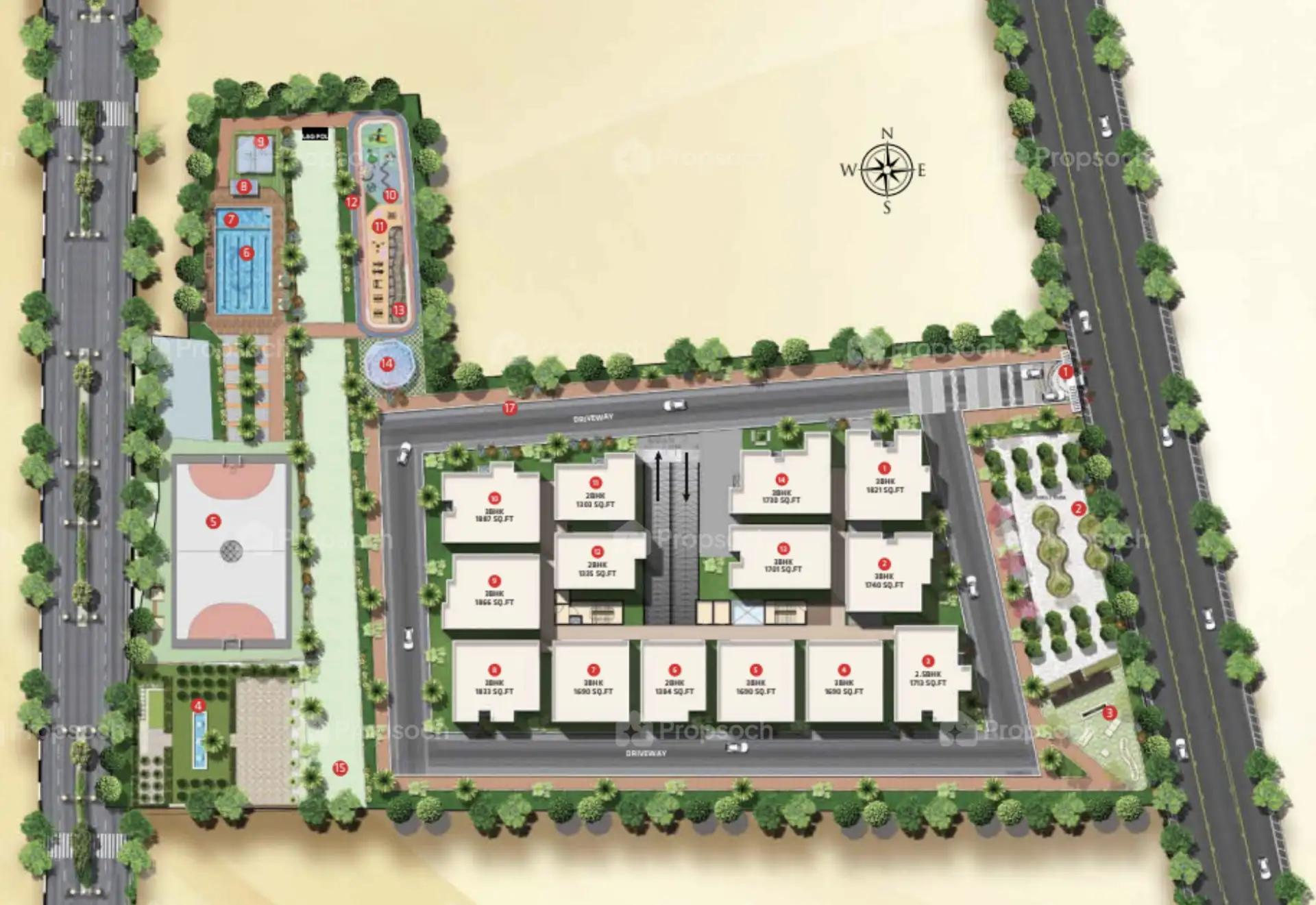 Sapthagiri Sky Garden Master Plan Image