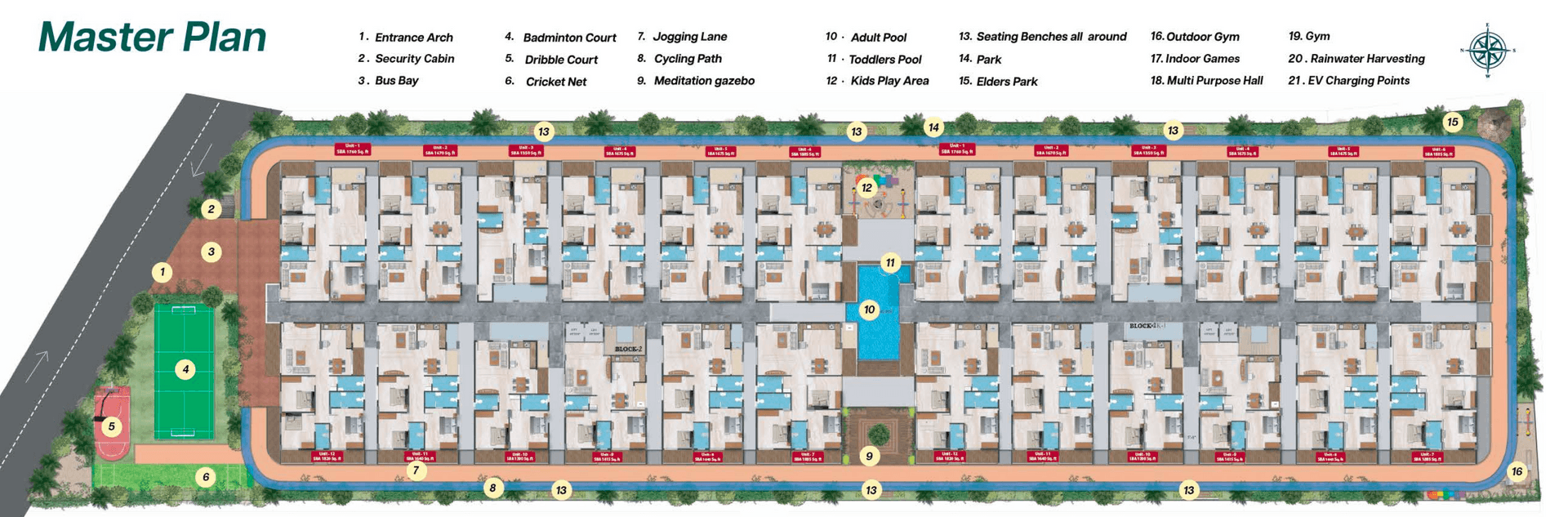 Navakruthi Garden Bay Master Plan Image