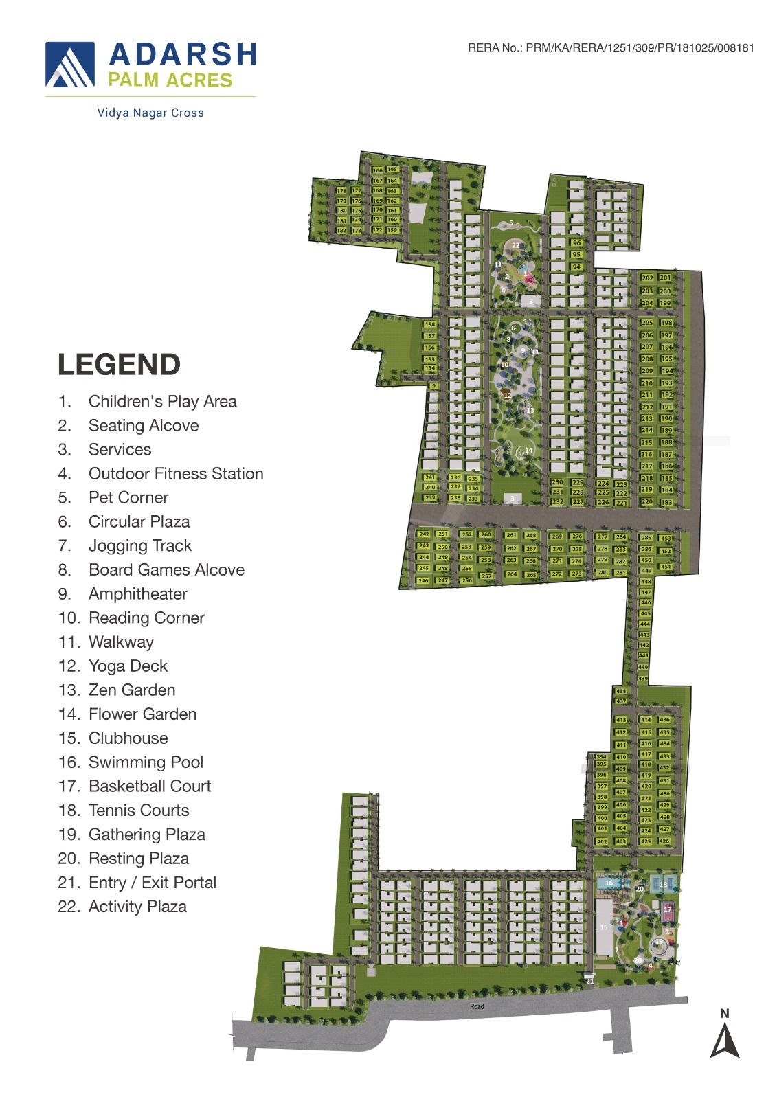 Adarsh Palm Acres - Phase 1-3 Master Plan Image