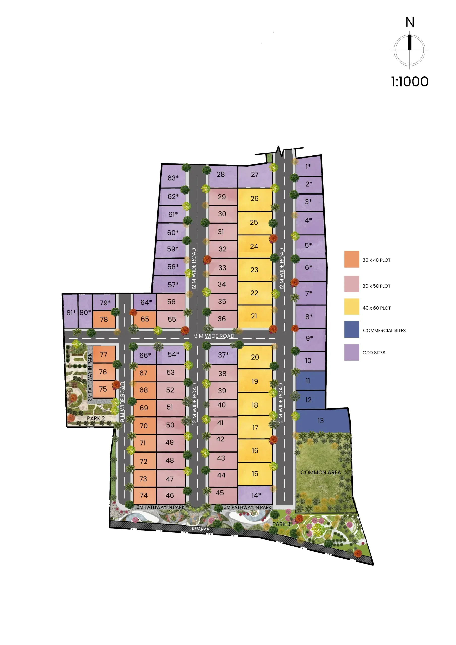 Pinakini Life Spaces Phase 1 Master Plan Image