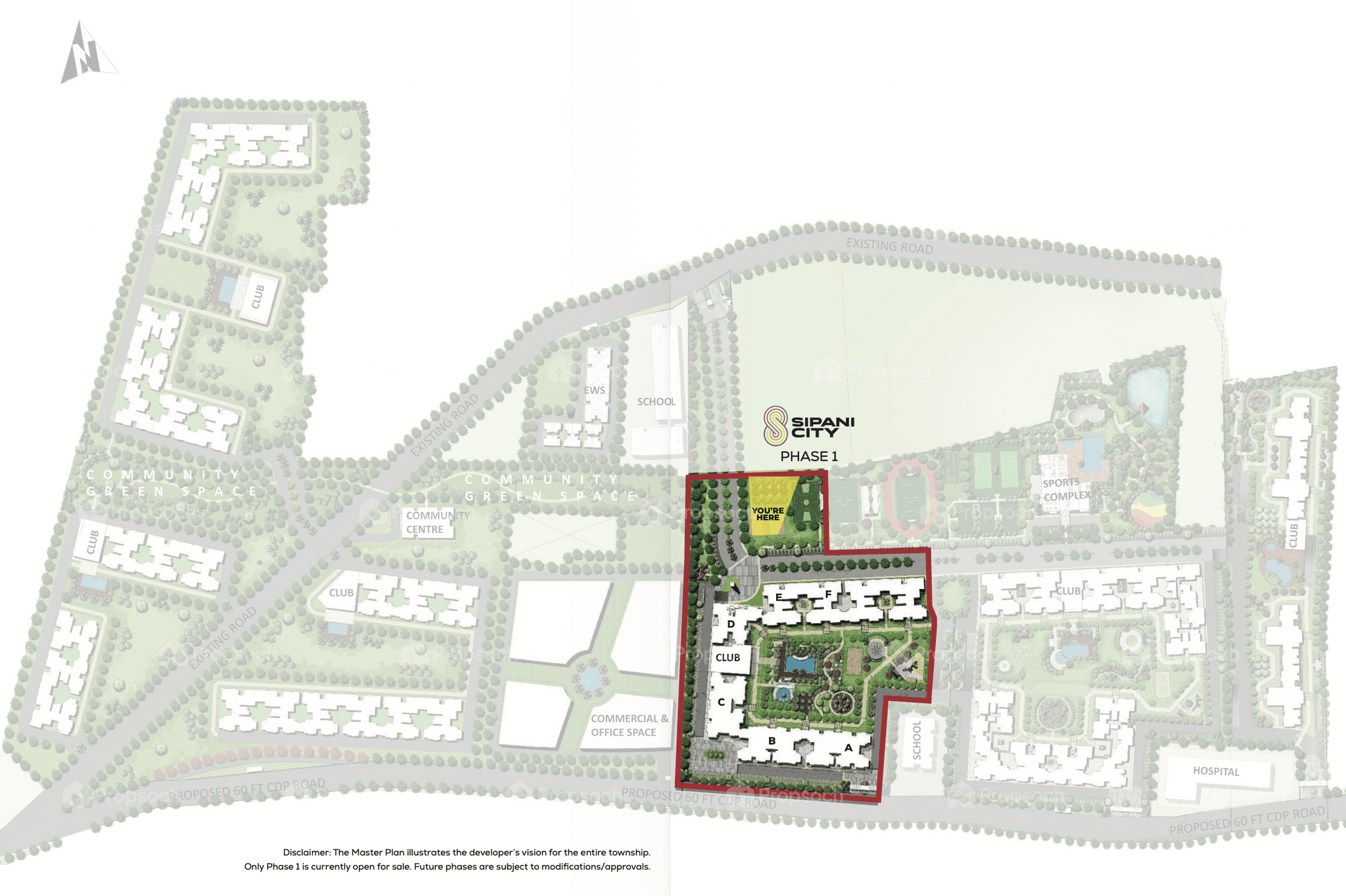 Sipani City Phase-1 Master Plan Image
