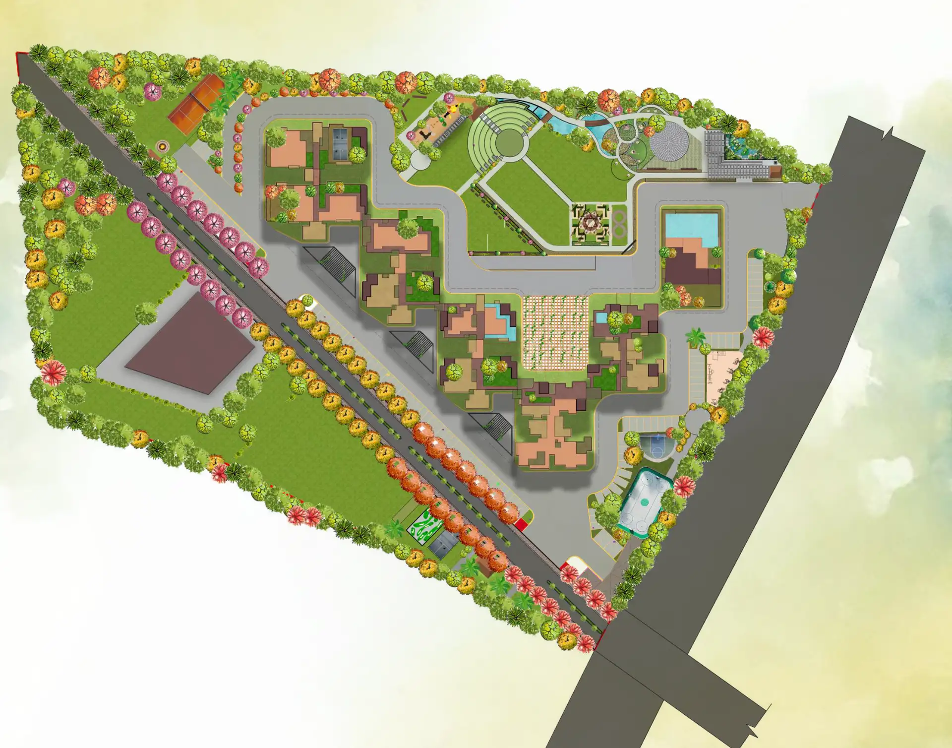 Sri Sri Sattva Master Plan Image