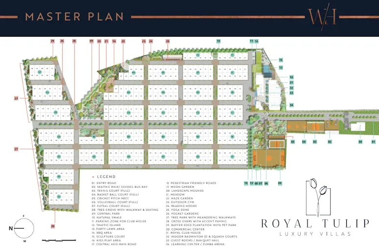 Royal Tulip Villas Master Plan Image